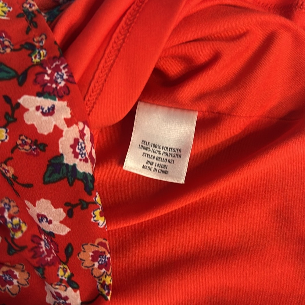 Harper Heritage Francesca’s Floral Red Sleeveless Dress Size Small women’s - Picture 6 of 13